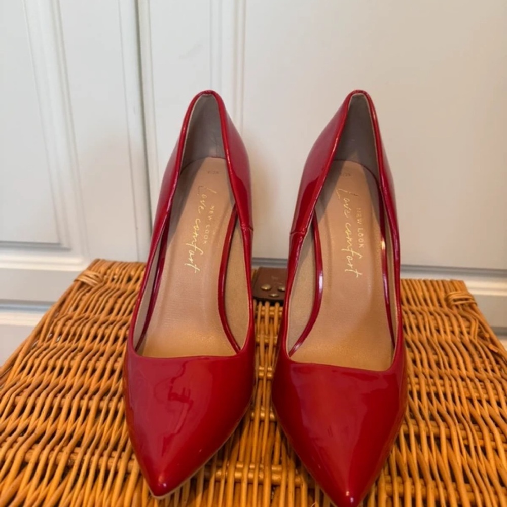 New Look Vibrant Red Patent Heels